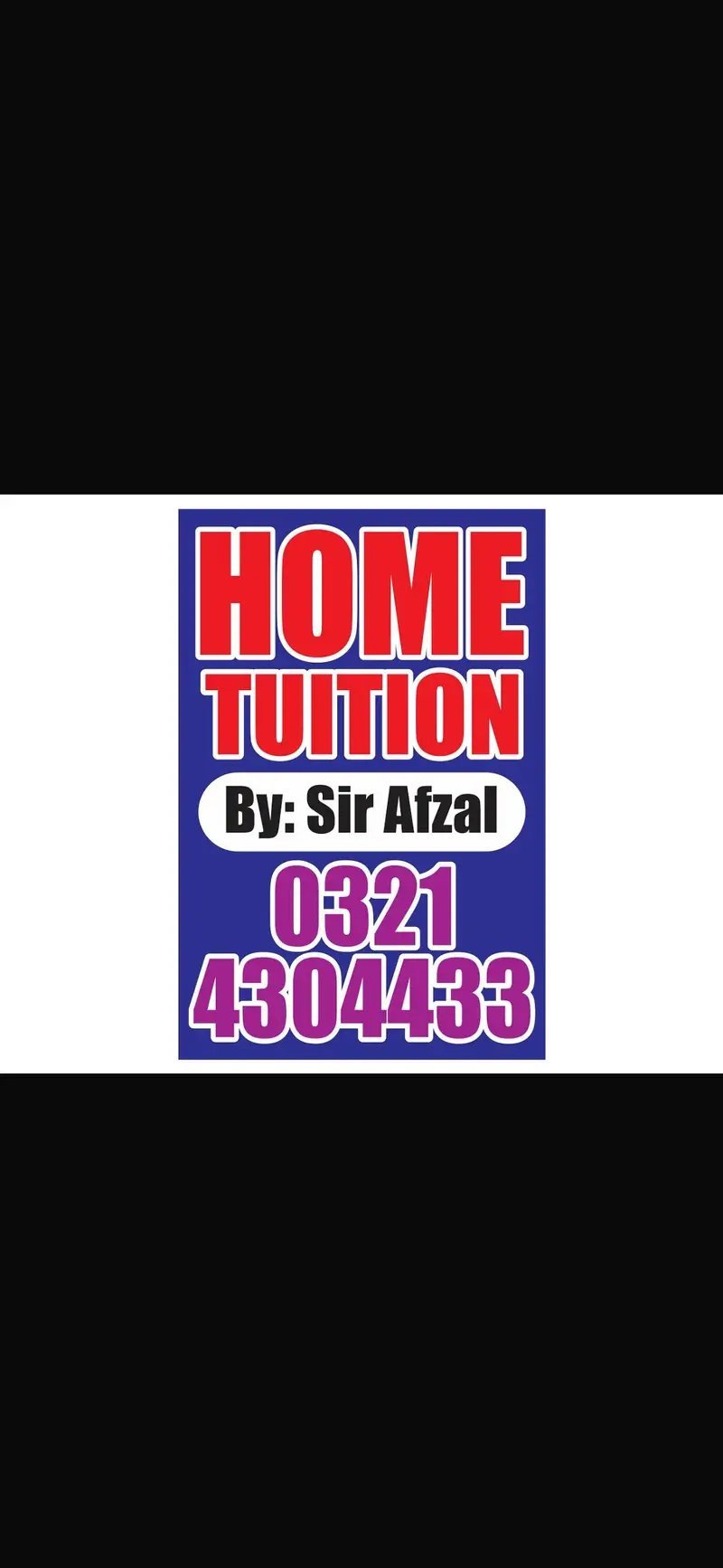 Home Tuition.