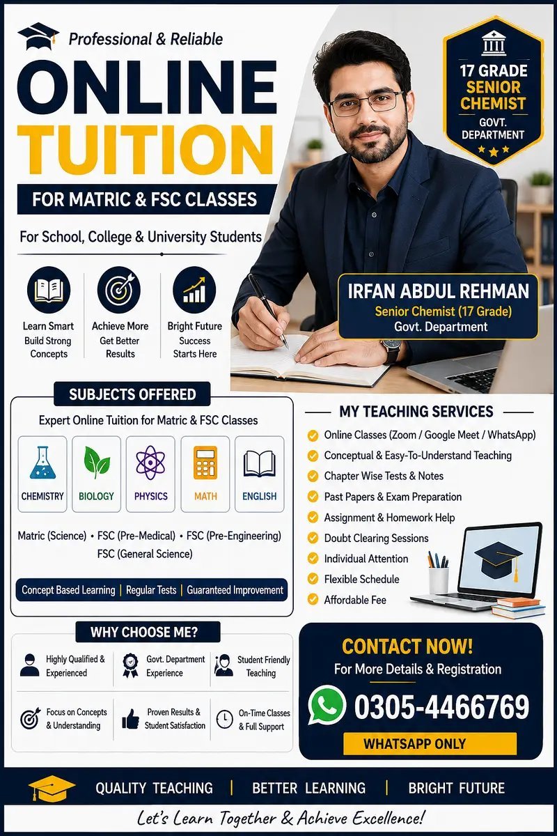 Expert Online Tutor