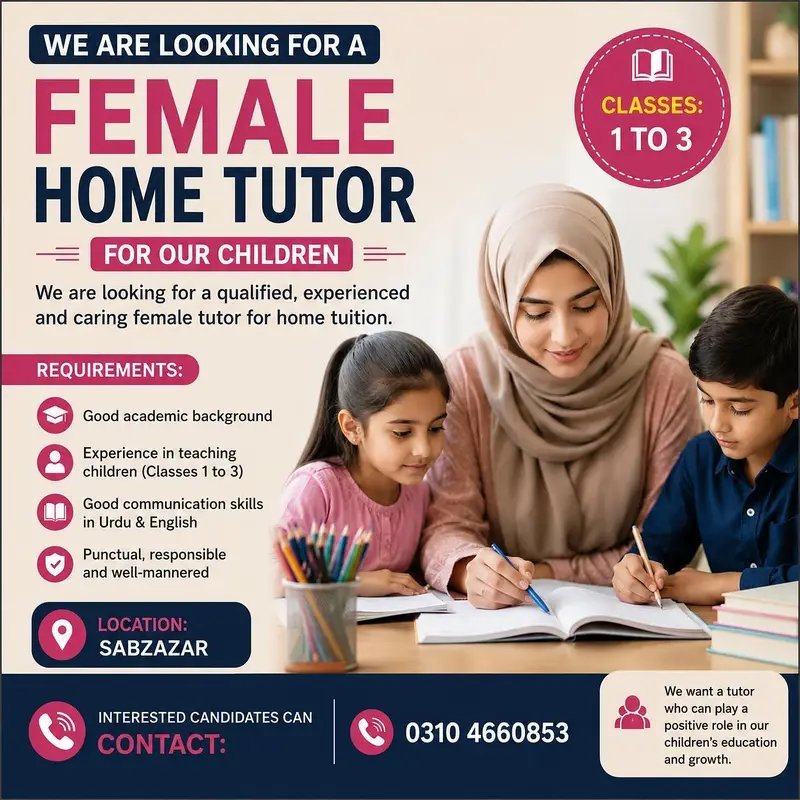 Female Home Tutor