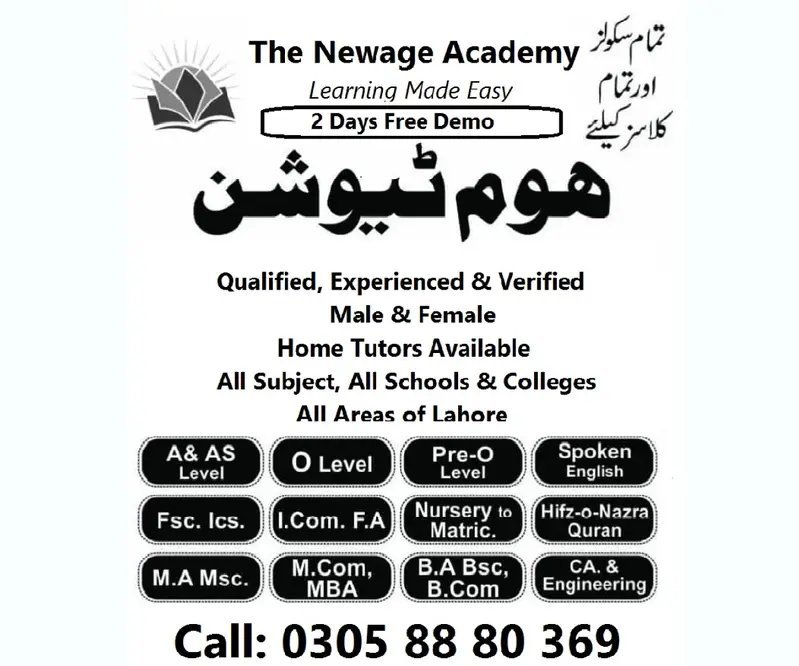 Experienced Home Tutors