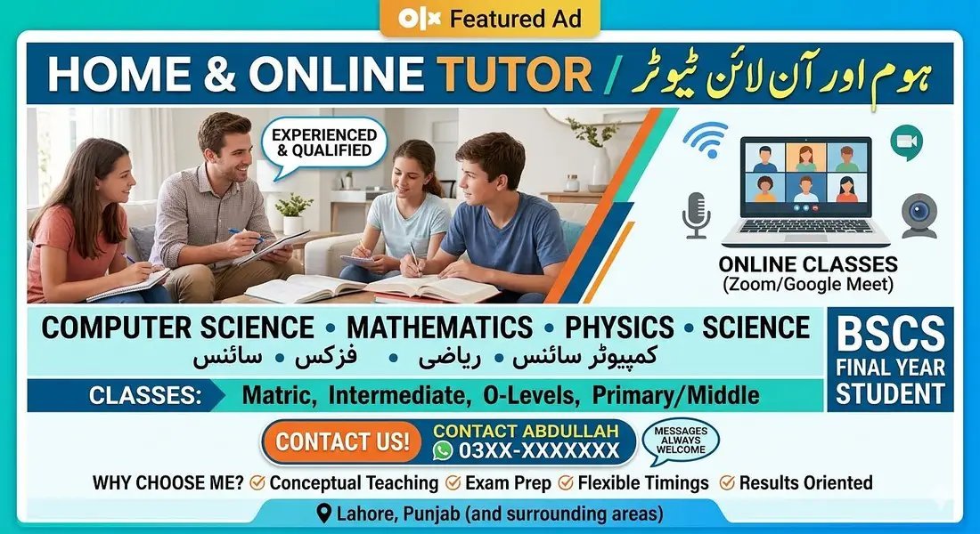Home & Online Tutor
