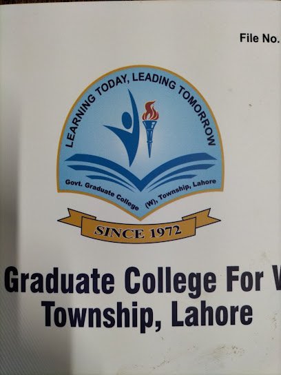 Govt. Graduate College (W) Township Lahore Gate No.4 .Opp Prime Marquee