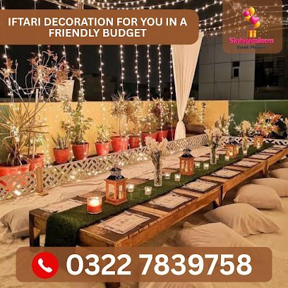 Sky High Balloons | Birthday Decorator & Event Planner In Lahore