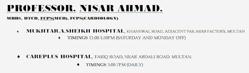 Dr. Nisar Ahmad