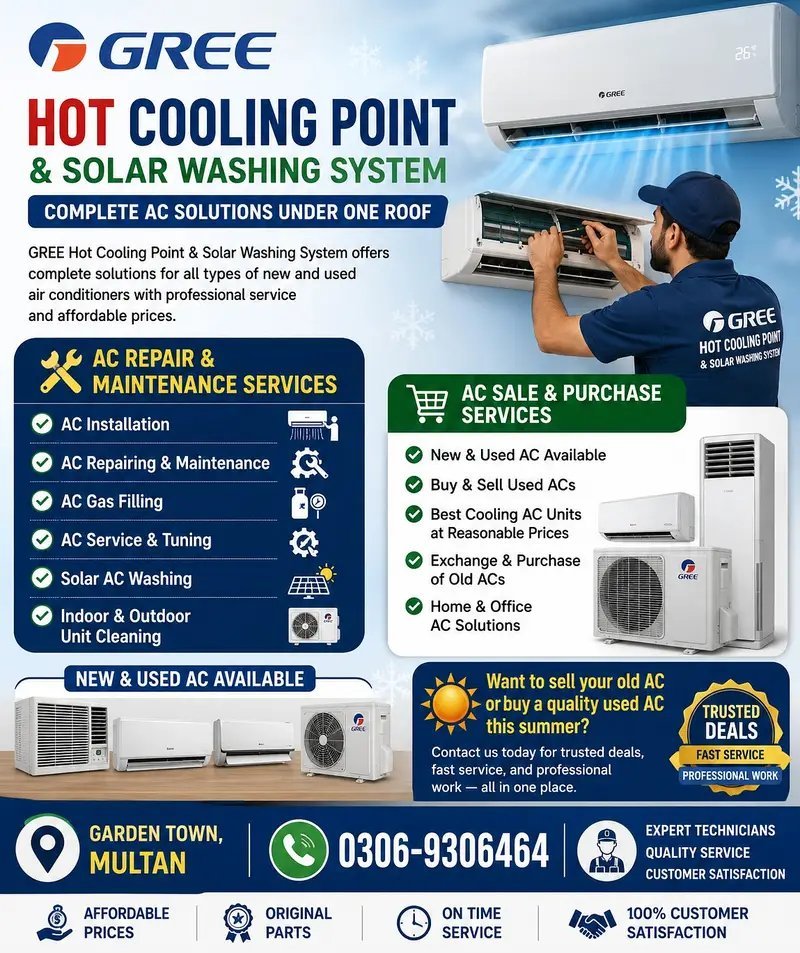Gree Hot Cooling Point & Repair Services
