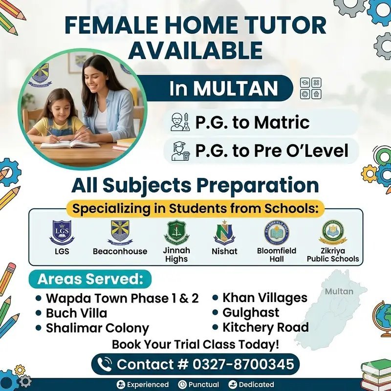 Female Home Tutor