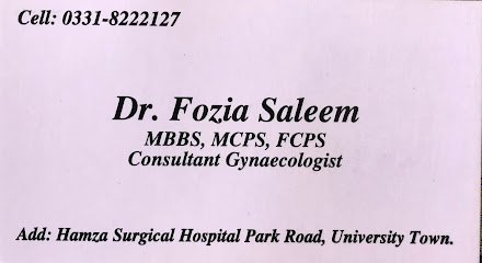 Dr Fozia Saleem