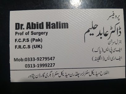 Professor Dr Abid Halim