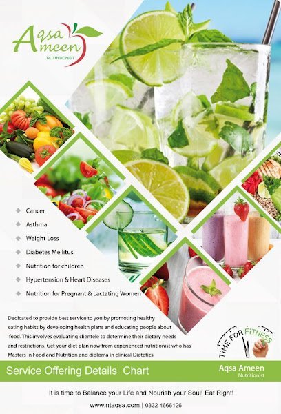 Nutritionist Aqsa Ameen