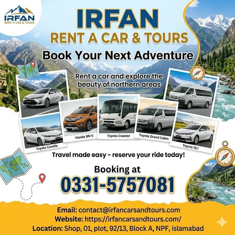 Irfan Rent A Car & Tours