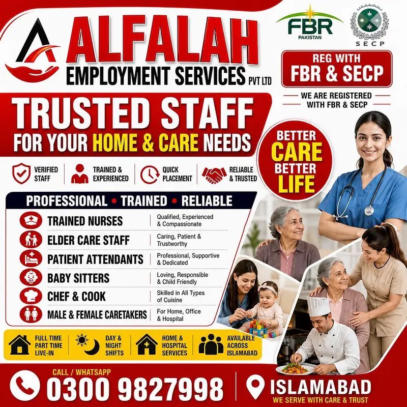 Verified Nurses, Baby Sitters, Patient Attendants & Cook