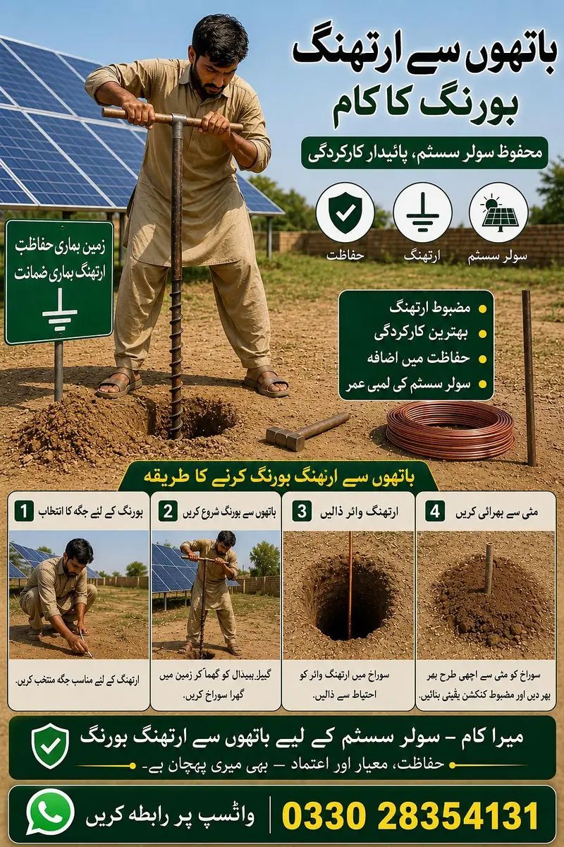 Earthing Boring For Solar Plant & Ac