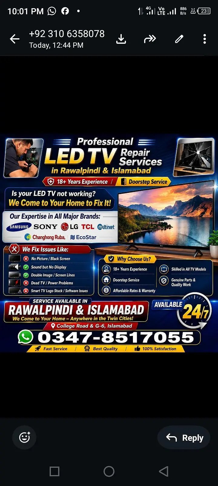 Specialist Lcd/Led Repairing Services