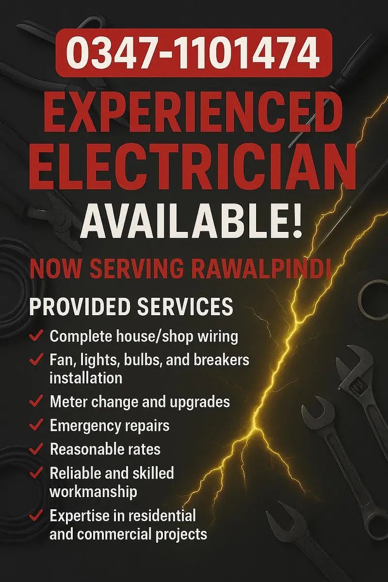 Electrician+Plumber 03471101474