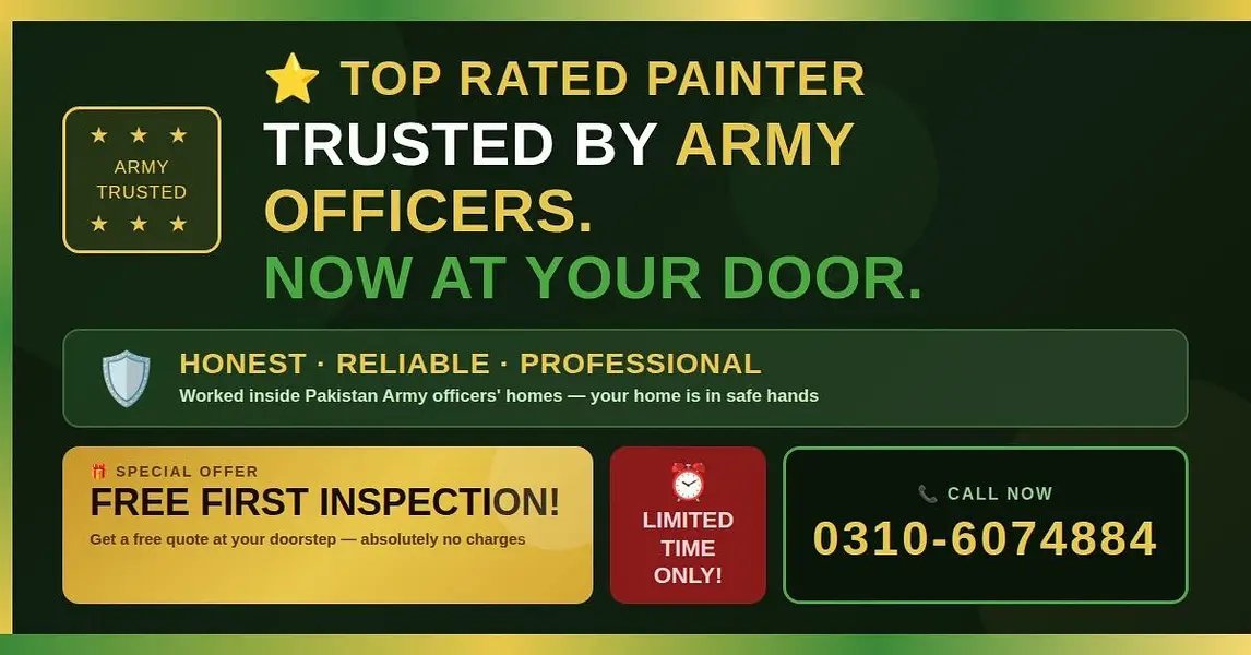 Professional Painter | Worked In Army Officers' Homes | Free Estimate
