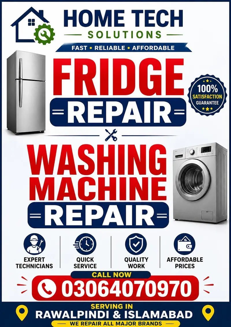 Fridge Refrigerator Repair Automatic Washing Machine Repair