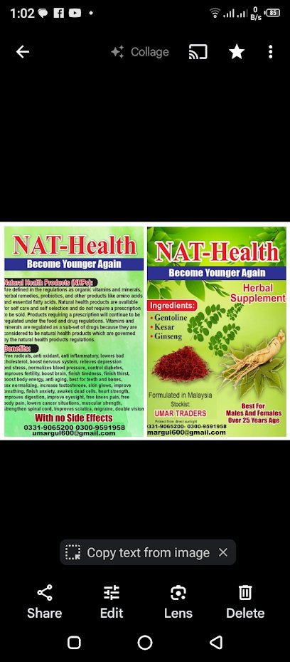 Nat-Health(Become Younger Again)Food Supliment Imported Malaysia,With Guaranties..