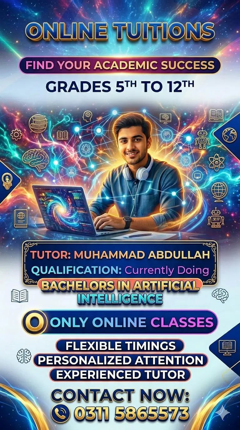 Online Tutor Available.